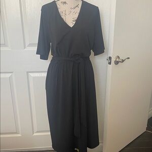 H&M Black Midi Dress